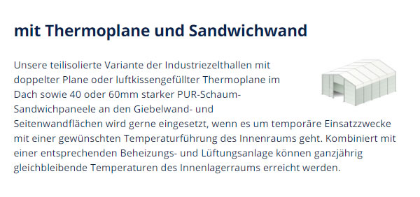 Industriezelt für 47589 Uedem