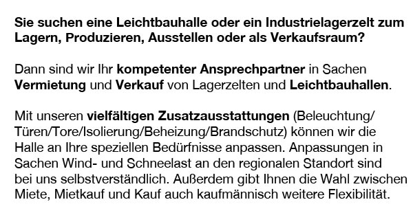 Leichtbauhalle 