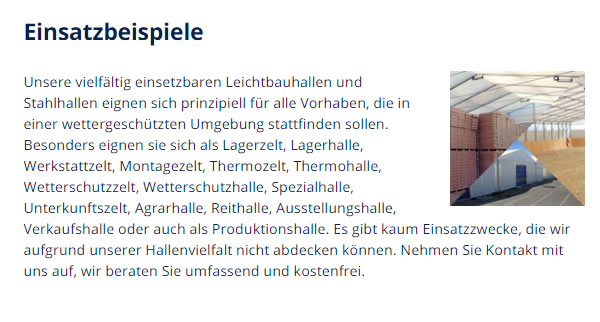 Leichtbauhallen