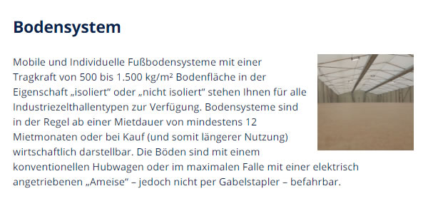 Zeltlogistik bei Uedem